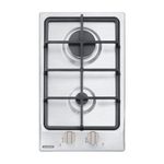 Cooktop Tramontina Dominó em Aço Inox e Trempes em Ferro Fundido com Acendimento Superautomático 2 Queimadores