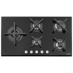 Cooktop a Gás Tramontina Design Collection Penta Glass Flat em Vidro Temperado