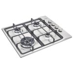 Cooktop a Gás Tramontina Square em Aço Inox com Trempes em Ferro Fundido