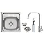 Kit Cuba Varanda Gourmet Tramontina California 15 FX em Aço Inox 38x38cm
