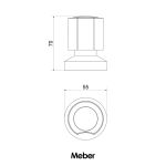 Acabamento para Registro Meber Domus Cromado