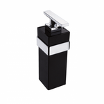 Saboneteira Zen Spirit Cromado/Preto Fixa Liquida BA0141