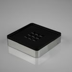 Saboneteira Zen Spirit Cromado/Preto