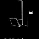 Cabide Zen Soul Cromo/polido Ba0175