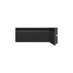 Rodape Poliesti Santa Luzia 10cm 3457 Barra C/2,4ml Preto