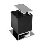 Saboneteira Zen One Collection Cromado e Preto