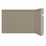 Rodape Poliesti Santa Luzia Colorido 15cm 518  Barra c/2,40ml Cinza Titanium
