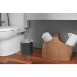 Lixeira Tramontina Útil Basculante em Aço Inox com Acabamento Scotch Brite 5L