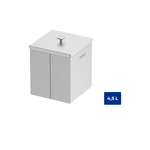 Lixeira Inox Luz Tramontina com Acabamento Scotch Brite 4,5 L