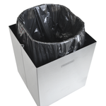 Lixeira Inox Luz Tramontina com Acabamento Scotch Brite 4,5 L