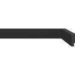 Rodape Poliesti Santa Luzia 3cm 3466 Barra C/2,4ml Preto