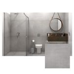 Porcelanato Cimentício Decortiles Absolut 90x90 Concreto (1.63m2 /caixa)
