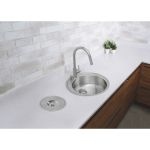 Monocomando de bancada para cozinha Tramontina Arko Aço Inox Scotch Brite