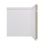 Rodape Poliesti Santa Luzia 25cm 546 Barra com 2,40ml Branco