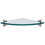 Prateleira de Vidro Tramontina Glass Canto com Suporte Injetado 200x200x8