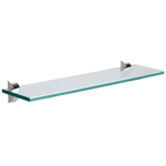 Prateleira de Vidro Tramontina Glass Reta com Suporte Injetado 500x100x8 mm