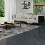 Piso Porcelanato Portinari Lumina Marquina Polido 100x100