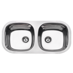 Cuba de embutir Tramontina Isis 2C 34 BL em Aço Inox Polido 72x34