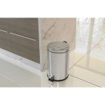 Lixeira Tramontina Inox com pedal acabamento polido