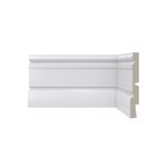 Rodape Poliesti Santa Luzia 12,3cm 01 Barra C/2,40ml Branco