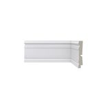 Rodape Poliesti Santa Luzia 9,6cm 444 Barra 2,4ml Branco