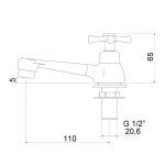 Torneira Meber Tetra C-24 Cromado 1194 Lav