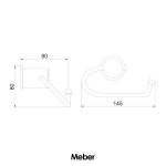 Papeleira Meber Domus C-40 Cromado S/tpa 101 C-40
