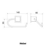 Papeleira Meber Home Cromado 101 C37