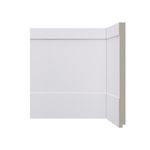 Rodape Poliesti Santa Luzia 25cm 524 Barra C/2,4ml Branco