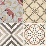 Piso Porcelanato Ceusa Ladrilho Patchwork 60X60