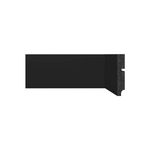 Rodape Poliesti Santa Luzia 10cm 3547 Barra C/2,4ml Preto