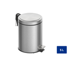 Lixeira Inox com Pedal Tramontina Brasil Plus com Acabamento Scotch Brite 5L