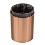 Lixeira Tramontina útil em Aço Inox Rose Gold 5 L