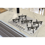 Cooktop a Gás Tramontina Design Collection Penta Inox Flat 5 GX 70 em Aço Inox