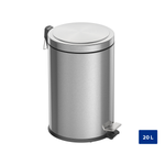 Lixeira Inox com Pedal Tramontina Brasil Plus com Acabamento Scotch Brite 20L
