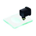 Saboneteira Meber Block Vidro Parede Preto Matte C38