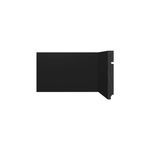 Rodape Poliesti Santa Luzia 15cm 3496 Barra C/2,4ml Preto