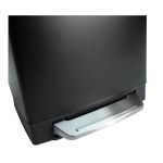 Lixeira Debacco Retangular C/pedal 6l Slim Preto Matte