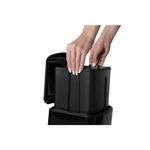 Lixeira DeBacco Retangular com Pedal 12L Slim Preto Matte