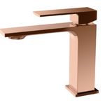Monocomando de bancada para banheiro bica baixa Lexxa Bagno Slimt Rosé Gold