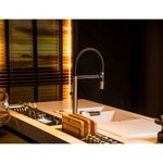 Monocomando de bancada para cozinha Lexxa Bagno Harco Aço Escovado