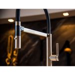 Monocomando de bancada para cozinha Lexxa Bagno Harco Aço Escovado