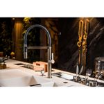 Monocomando de bancada para cozinha Lexxa Bagno Harco Aço Escovado