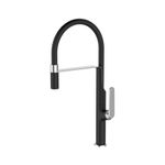 Monocomando de bancada para cozinha Lexxa Bagno Biflat Preto Fosco