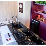 Monocomando de bancada para cozinha Lexxa Bagno Biflat Preto Fosco