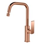Monocomando de bancada para cozinha Lexxa Bagno Frame Rosé Gold