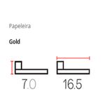 Papeleira Lexxa Bagno LX7160G Dourado