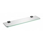 Prateleira Vidro 50cm Lexxa Bagno LX7163B Preto Fosco