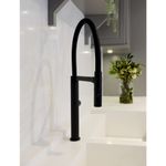 Monocomando de bancada para cozinha Lexxa Bagno Harco Preto Fosco