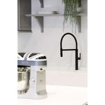 Monocomando de bancada para cozinha Lexxa Bagno Harco Preto Fosco